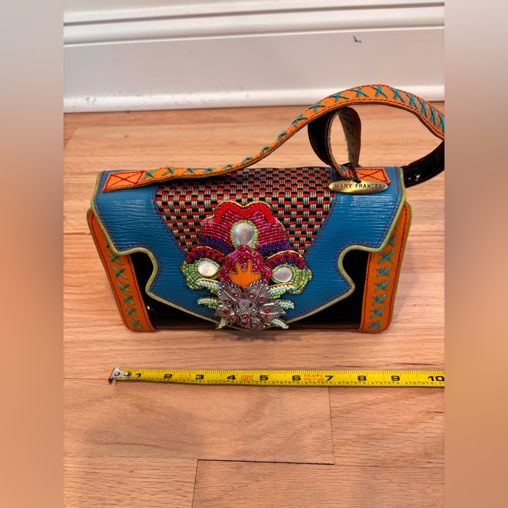 Mary Frances embellished multicolor shoulder bag with intricate beading - Picture 8 of 12
